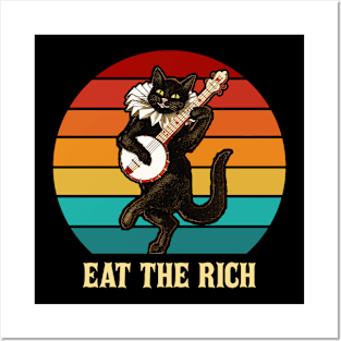 Eat The Rich Banjo Cat Posters and Art